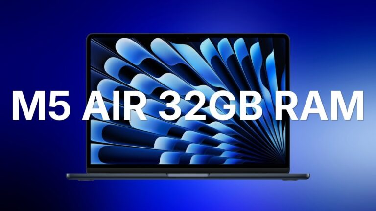 Apple M5 MacBook Air 32GB RAM drops to all-time low of ,399