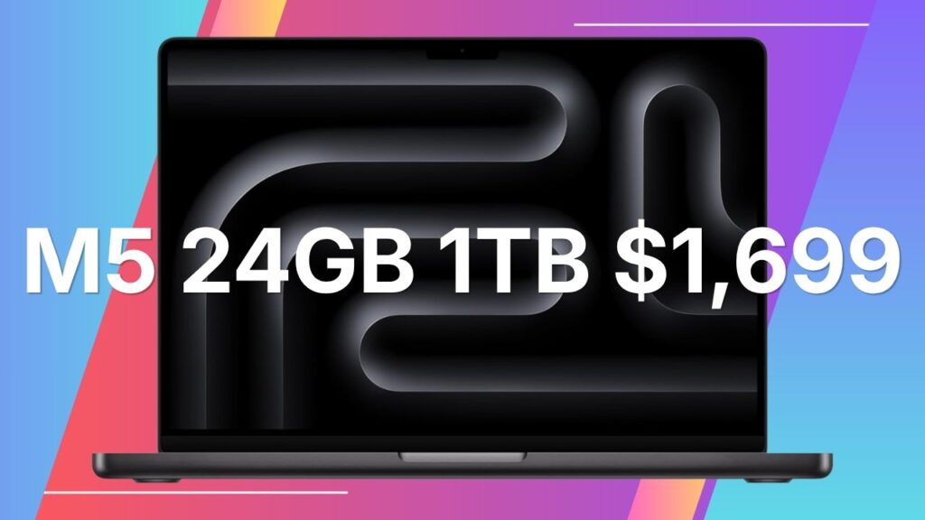 1TB MacBook Pro M5 with 24GB RAM drops to lowest price ever