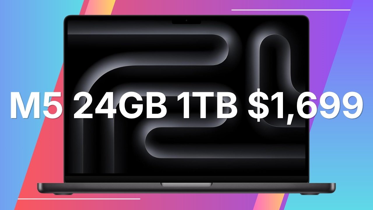 1TB MacBook Pro M5 with 24GB RAM drops to lowest price ever