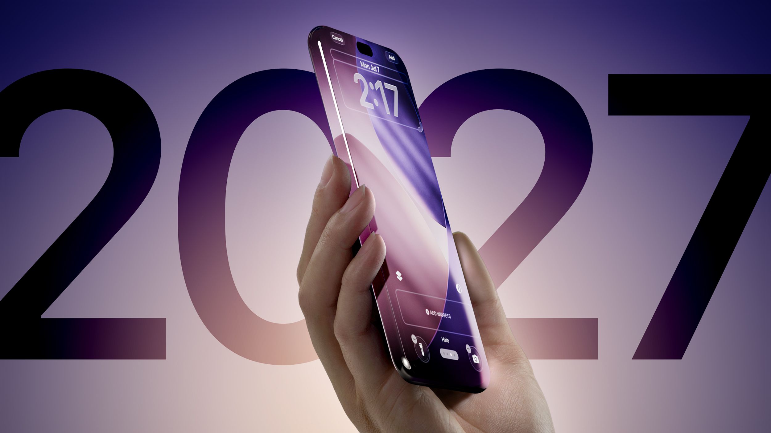 20th anniversary iPhone could merge haptic buttons into curved edges