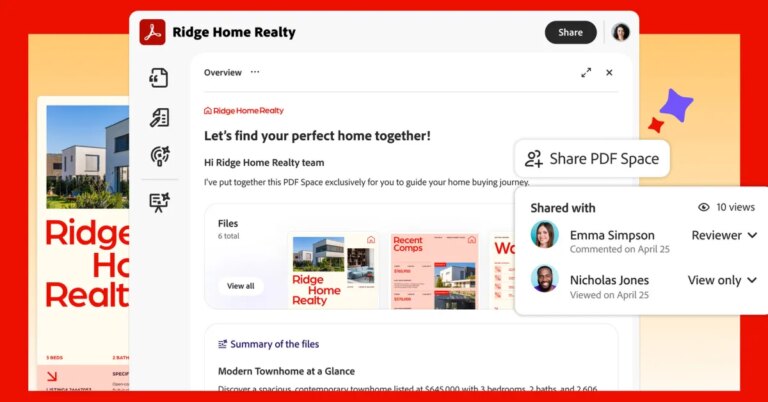 Acrobat now turns PDFs into shareable AI-powered workspaces
