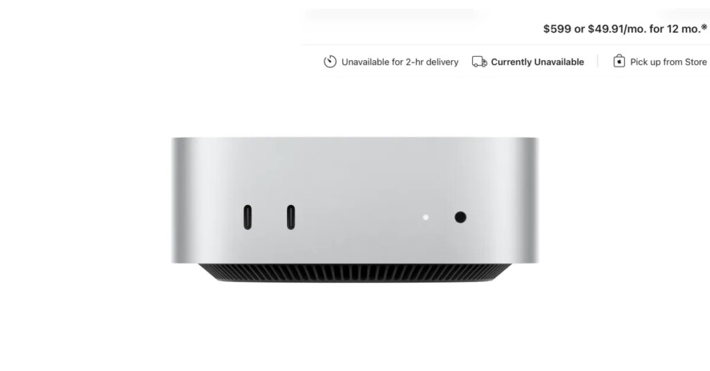 Apple says supply constraints for Mac mini and Mac Studio will persist for several months