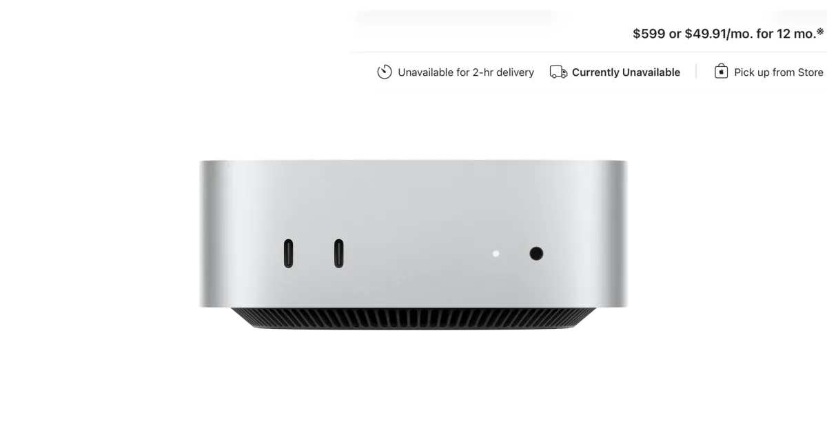 Apple says supply constraints for Mac mini and Mac Studio will persist for several months