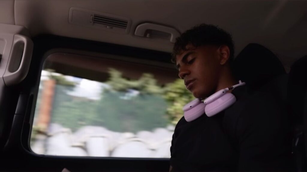 Lamine Yamal teases upcoming Beats over-ear headphones