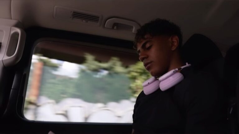Lamine Yamal teases upcoming Beats over-ear headphones