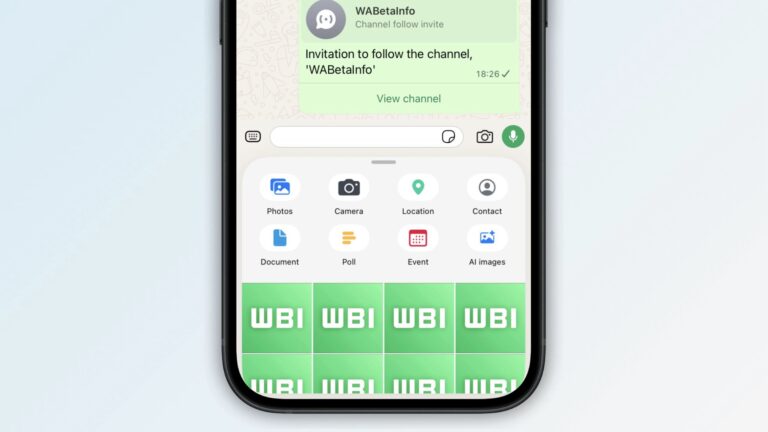 WhatsApp begins rolling out a redesigned media share sheet on iOS