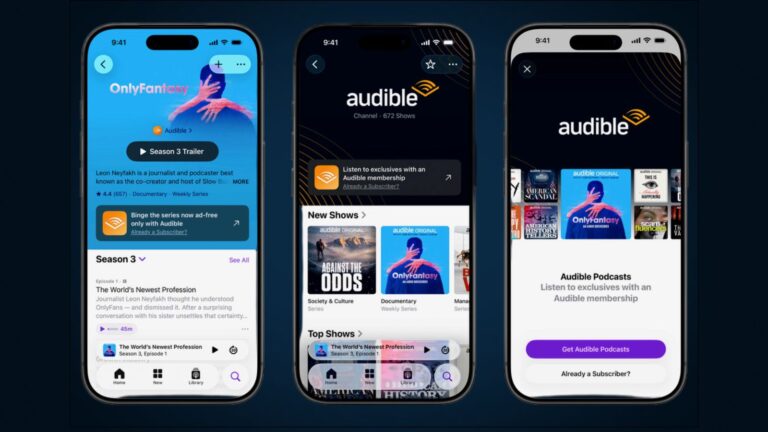 Audible launches connected subscription for Apple Podcasts