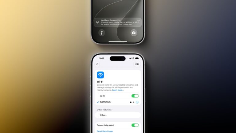 iOS 27 Wi-Fi settings include renamed “Connectivity Assist” feature