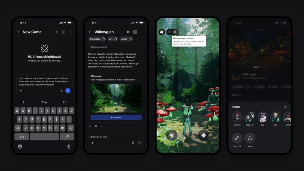Roblox adds AI game creation to iPhone and iPad