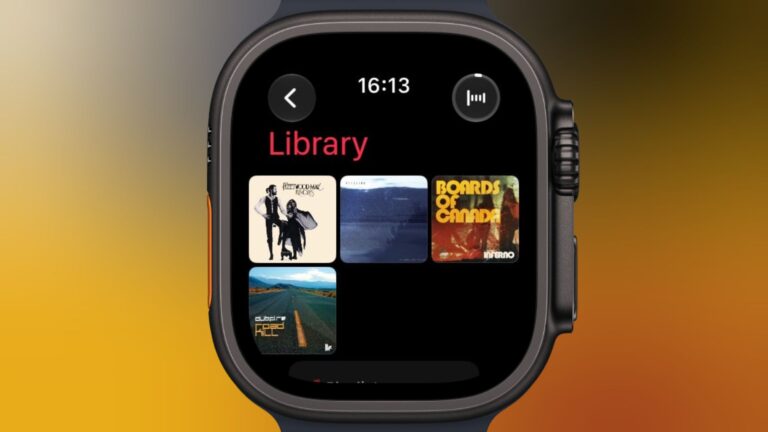 Pin music to the top of your Apple Watch music library